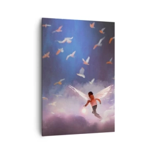 Schilderen op canvas - Je hebt verbeeldingskracht en moed nodig - 70x100 cm