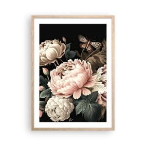 Een poster in een licht eiken lijst - In barokstijl - 50x70 cm