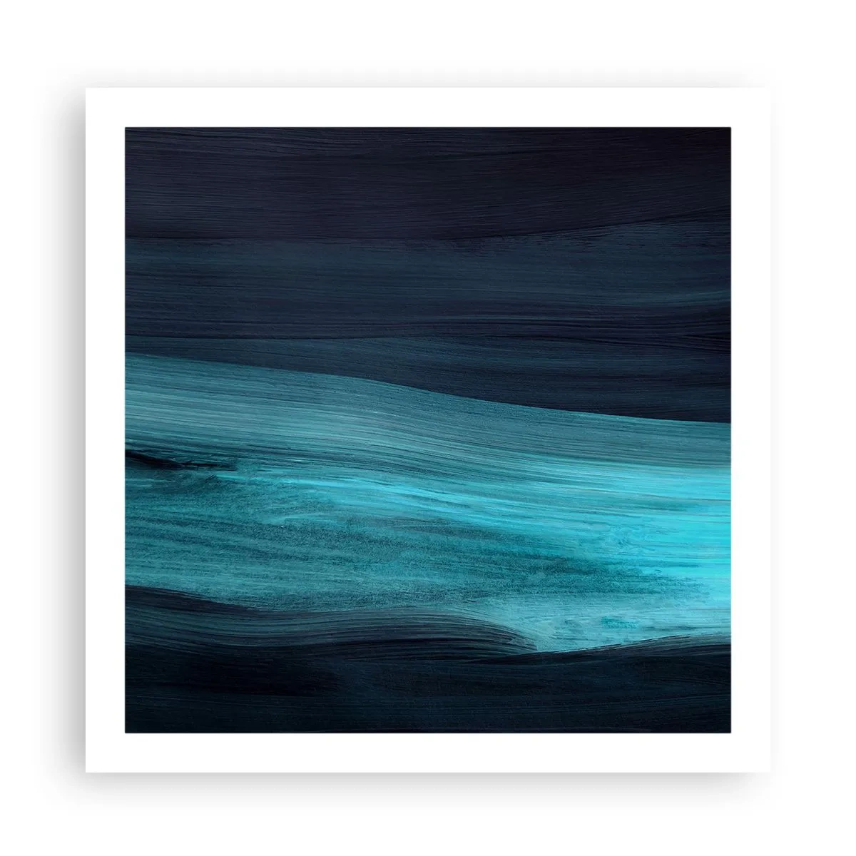 Poster - Ga met de stroom mee - 60x60 cm