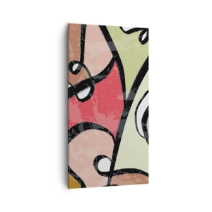 Schilderen op canvas - Pirouettes tussen kleuren - 55x100 cm