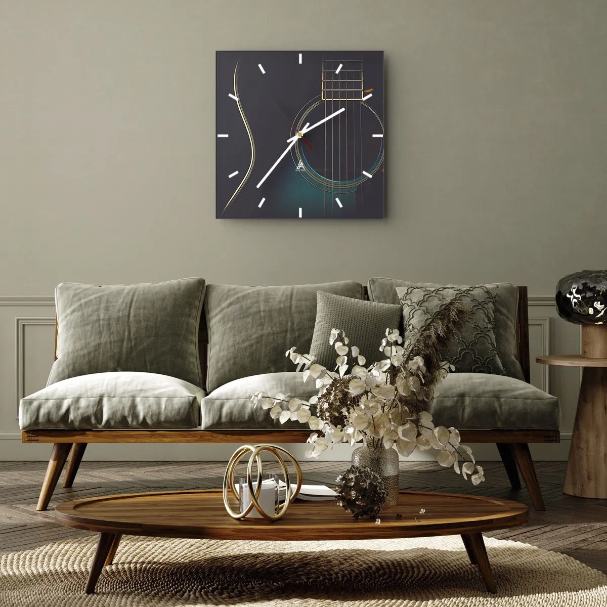 Wandklok - Klok - Nog even voordat het klinkt - 40x40 cm