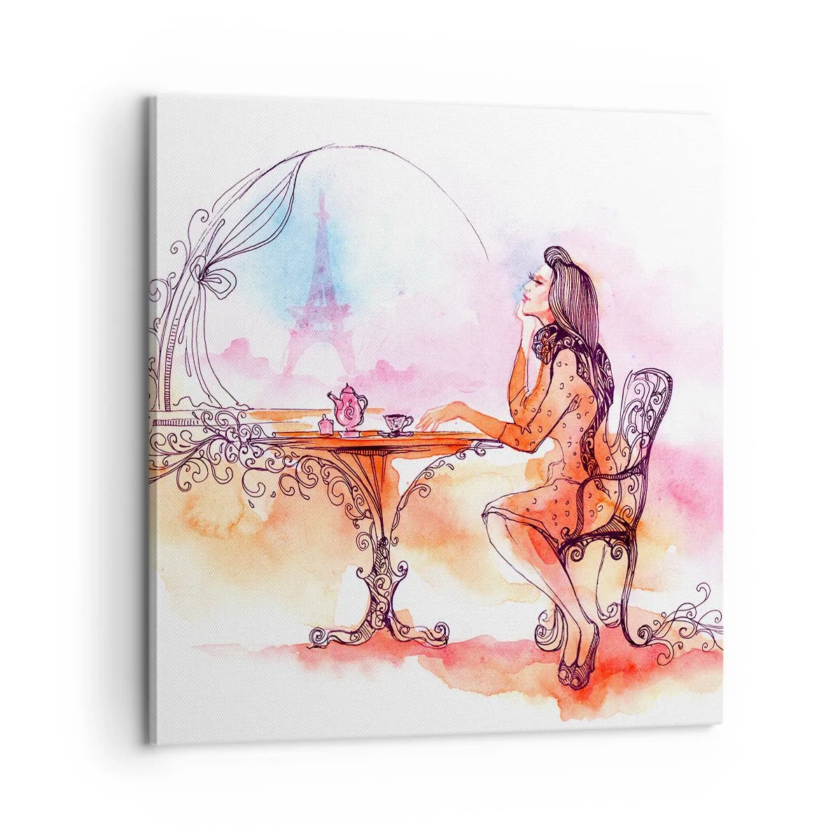 Schilderen op canvas - Parijse chic - 60x60 cm