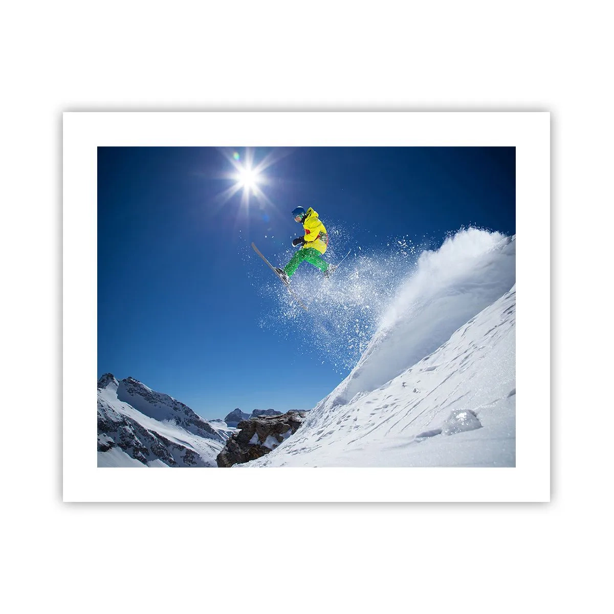 Poster - Dansend met de bergen - 50x40 cm