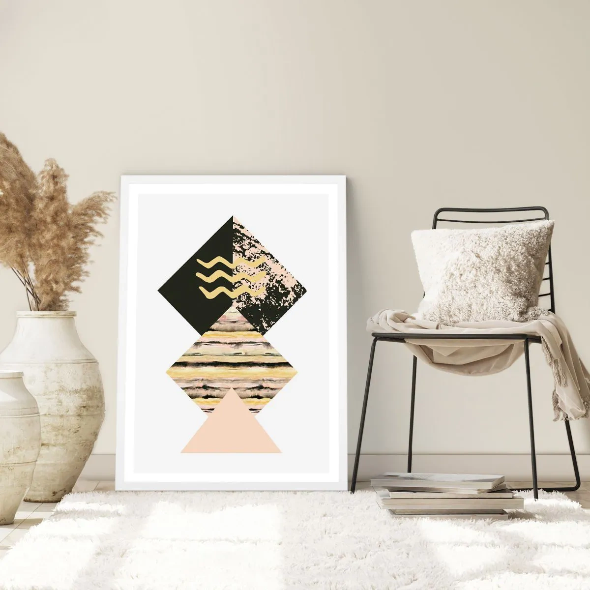 Poster in een witte lijst - Er is niet zo eenvoudig - 61x91 cm