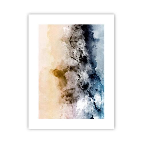 Poster - Verdronken in een wolk van mist - 30x40 cm