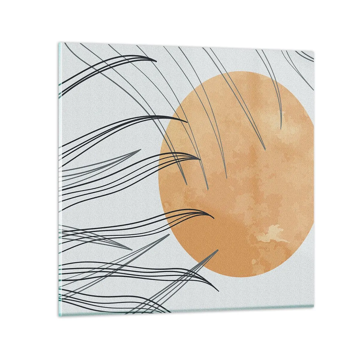 Schilderen op glas - Altijd naar de zon - 30x30 cm