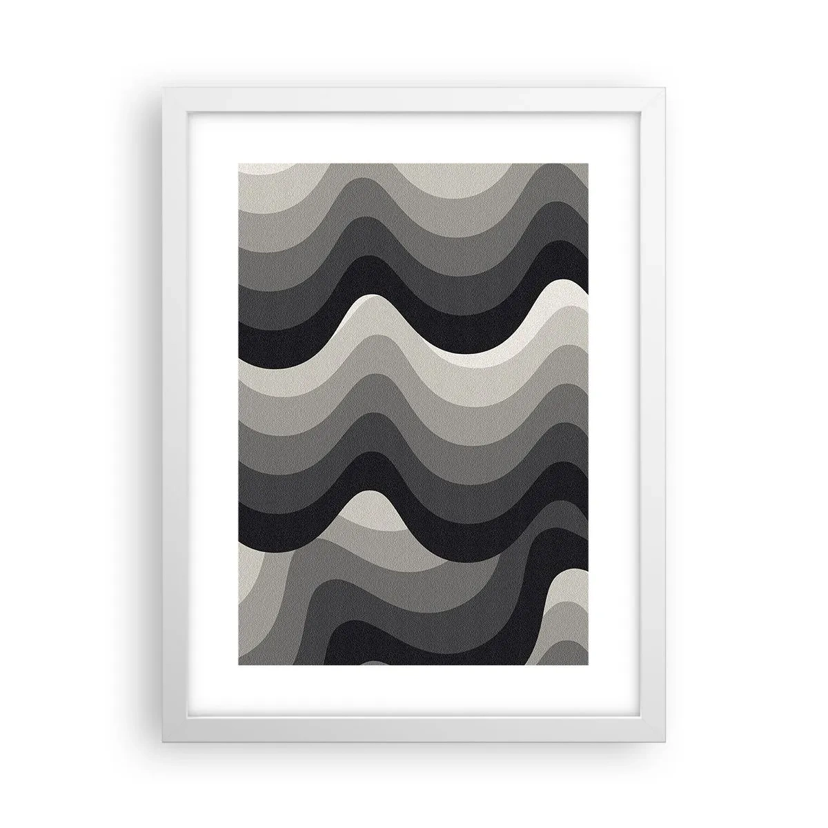 Poster in een witte lijst - Golf na golf - 30x40 cm