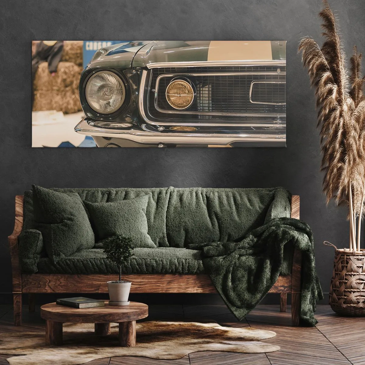 Schilderen op canvas - Ontmoeting met een legende - 100x40 cm