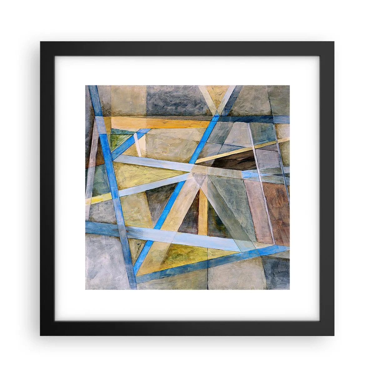 Poster in een zwarte lijst - Recht of diagonaal? - 30x30 cm