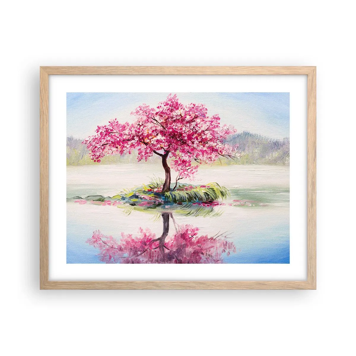 Een poster in een licht eiken lijst - Lentefeest - 50x40 cm