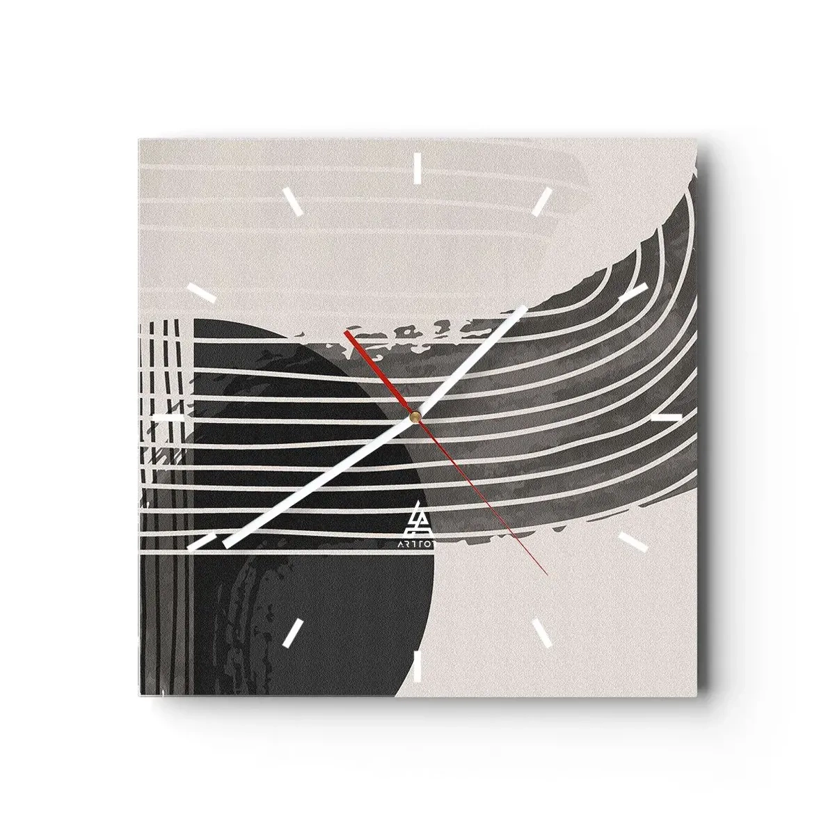 Wandklok - Klok - Daar en terug - 30x30 cm
