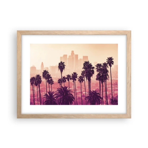 Een poster in een licht eiken lijst - Californisch landschap - 40x30 cm