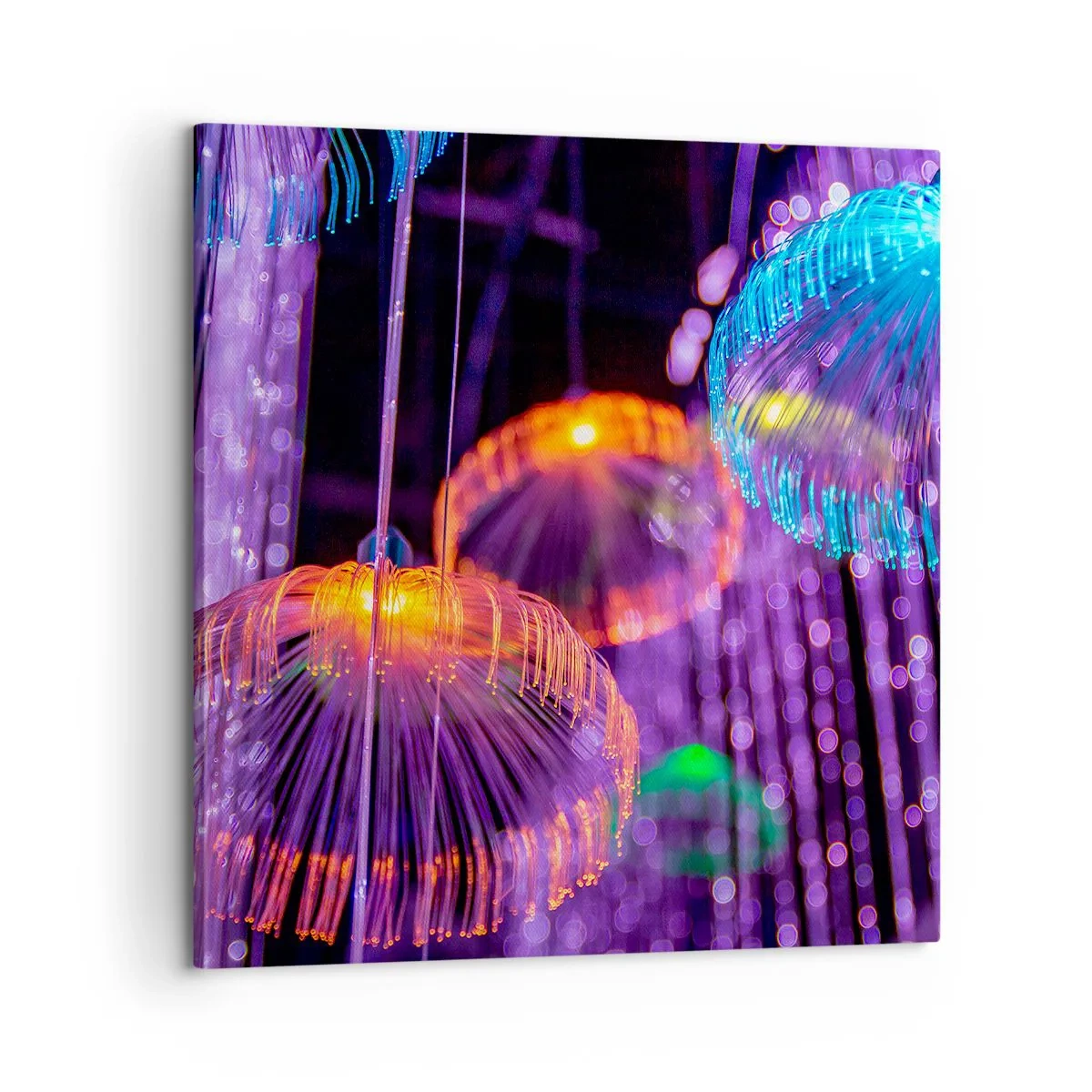 Schilderen op canvas - Lichte fontein - 60x60 cm