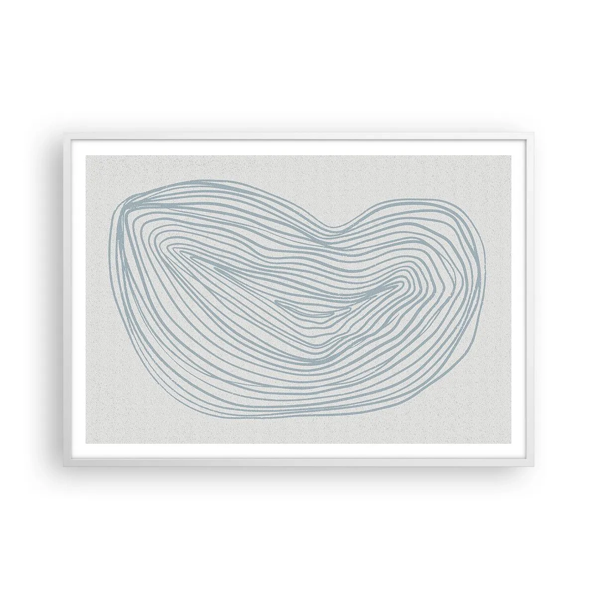 Poster in een witte lijst - De glimlach van één druppel - 100x70 cm