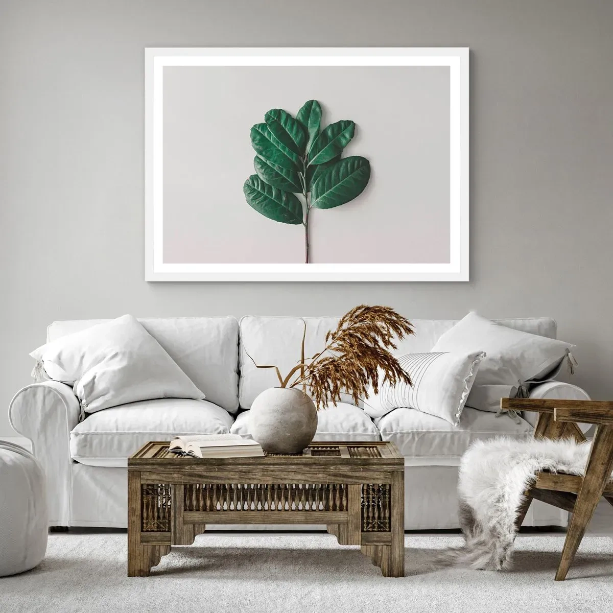 Poster in een witte lijst - Een tekening van de pure natuur - 40x30 cm