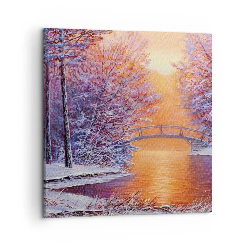 Schilderen op canvas - Laten we elkaar hier ontmoeten - 50x50 cm