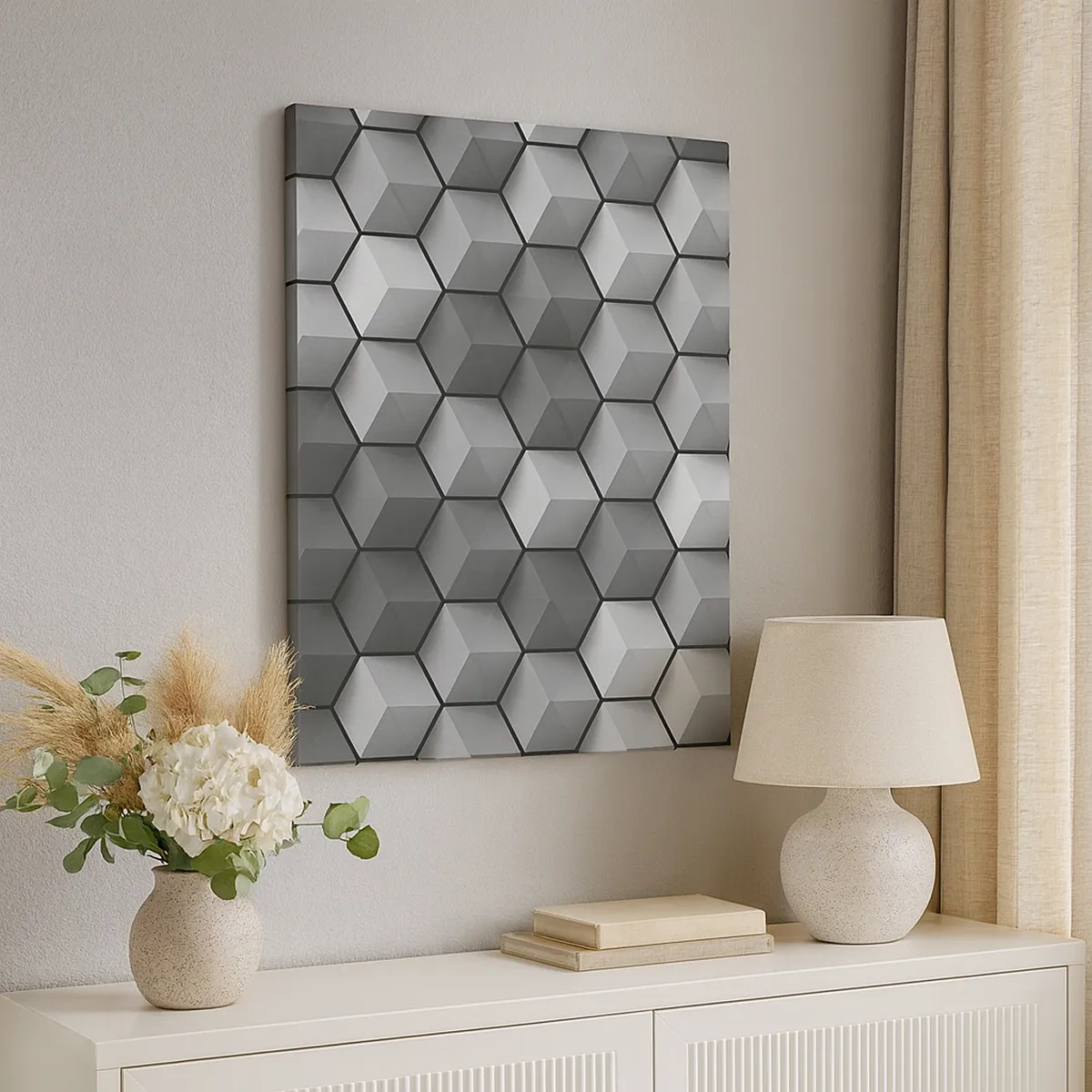 Schilderen op canvas - Kubistische puzzel - 50x70 cm