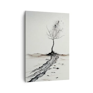 Schilderen op canvas - Winterse melancholie - 70x100 cm