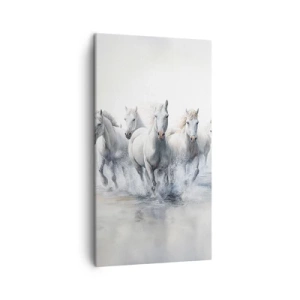 Schilderen op canvas - Witte magie - 45x80 cm