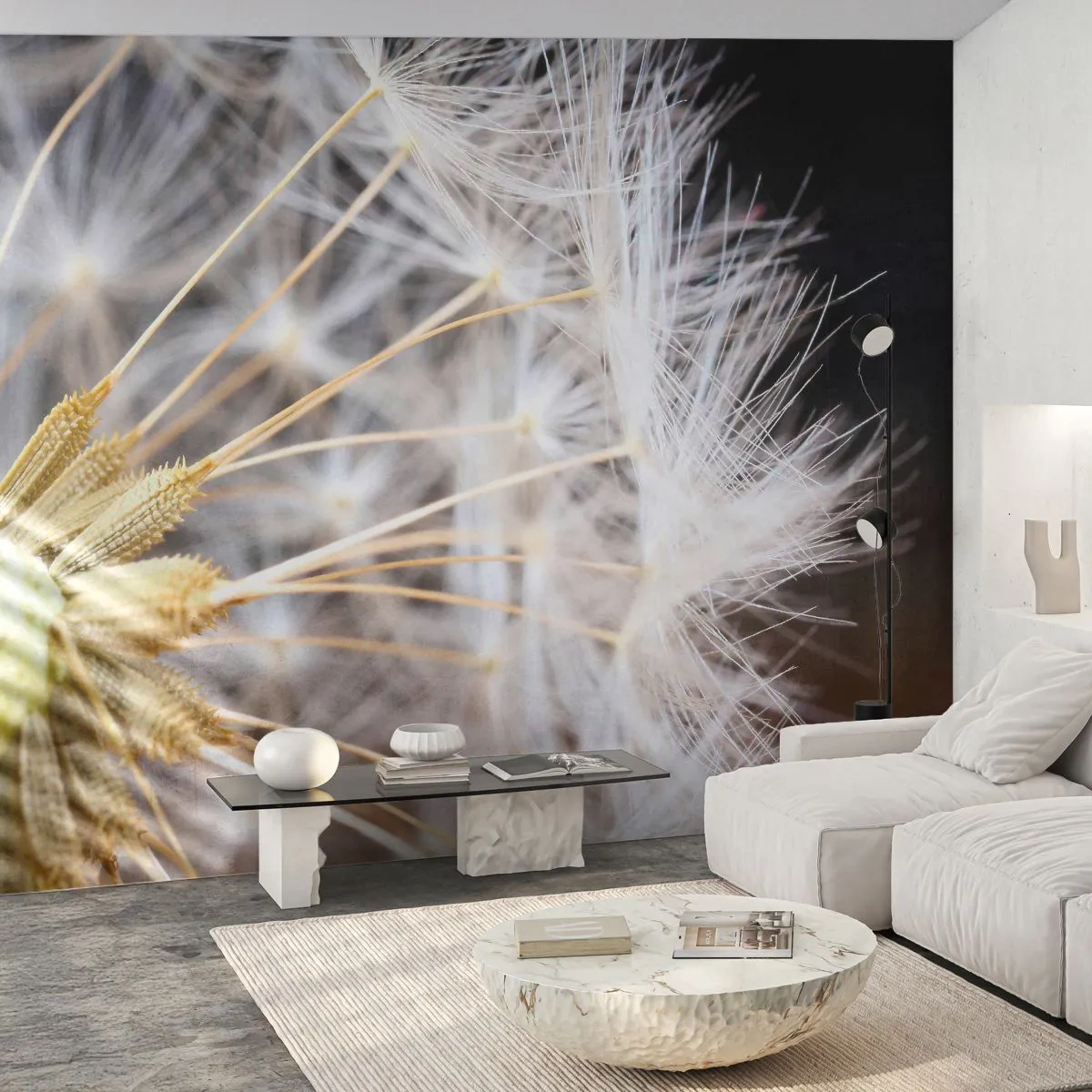 Fotobehang Premium Sand - Net voor vertrek - Bloem, Plant, Natuur - 100x70 cm