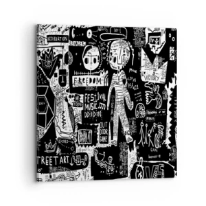 Schilderen op canvas - Geestelijke jeugd van wet en vreugde - 70x70 cm