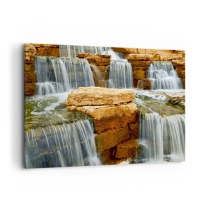 Schilderen op canvas - Trap naar de hemel - 120x80 cm