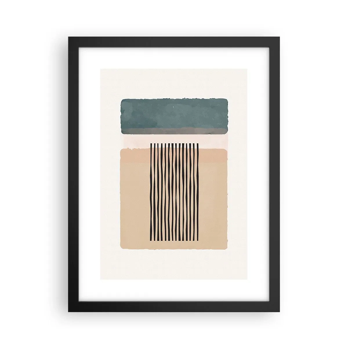 Poster in een zwarte lijst - Alles is oke - 30x40 cm