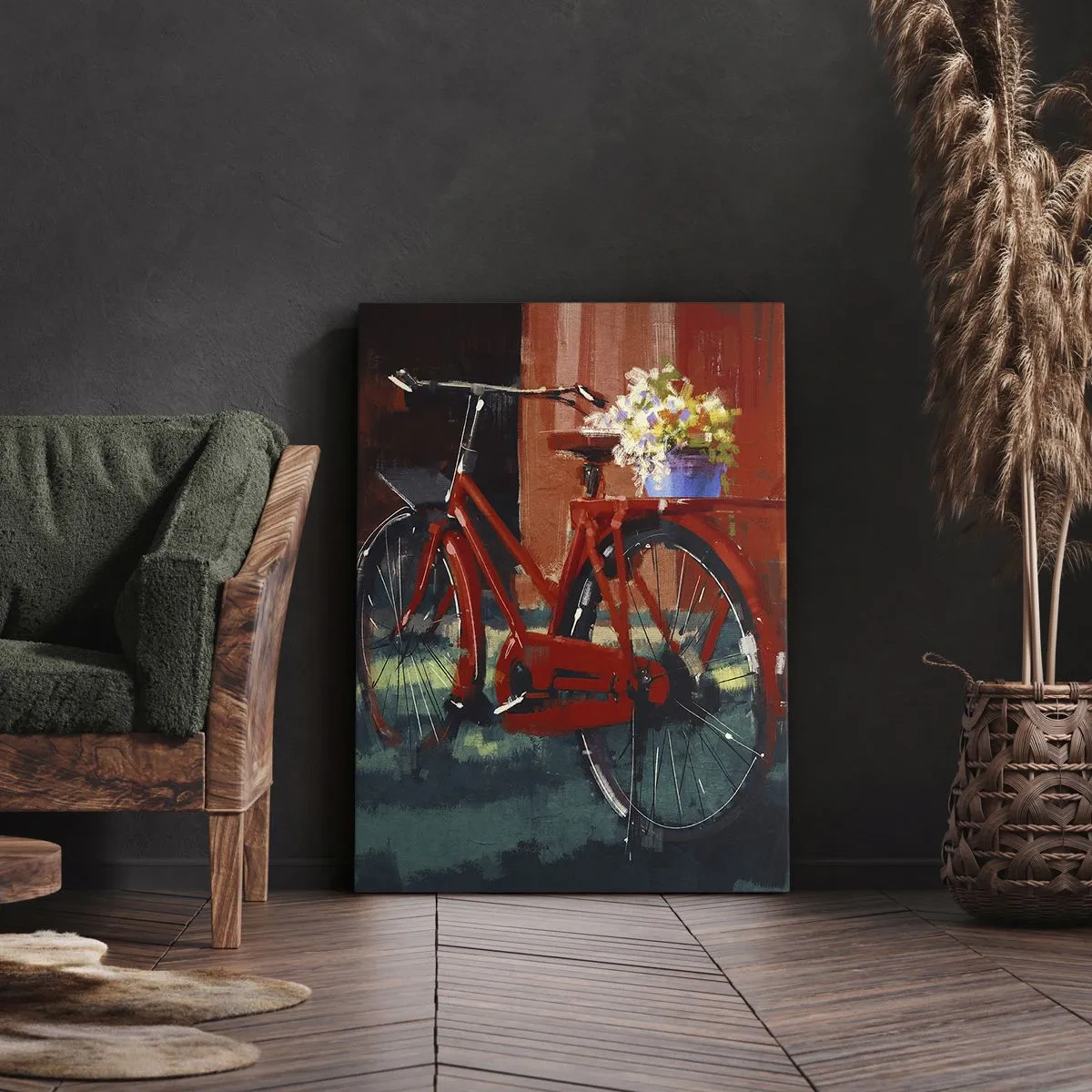 Schilderen op canvas - Ik wil met mijn fiets rijden - 45x80 cm