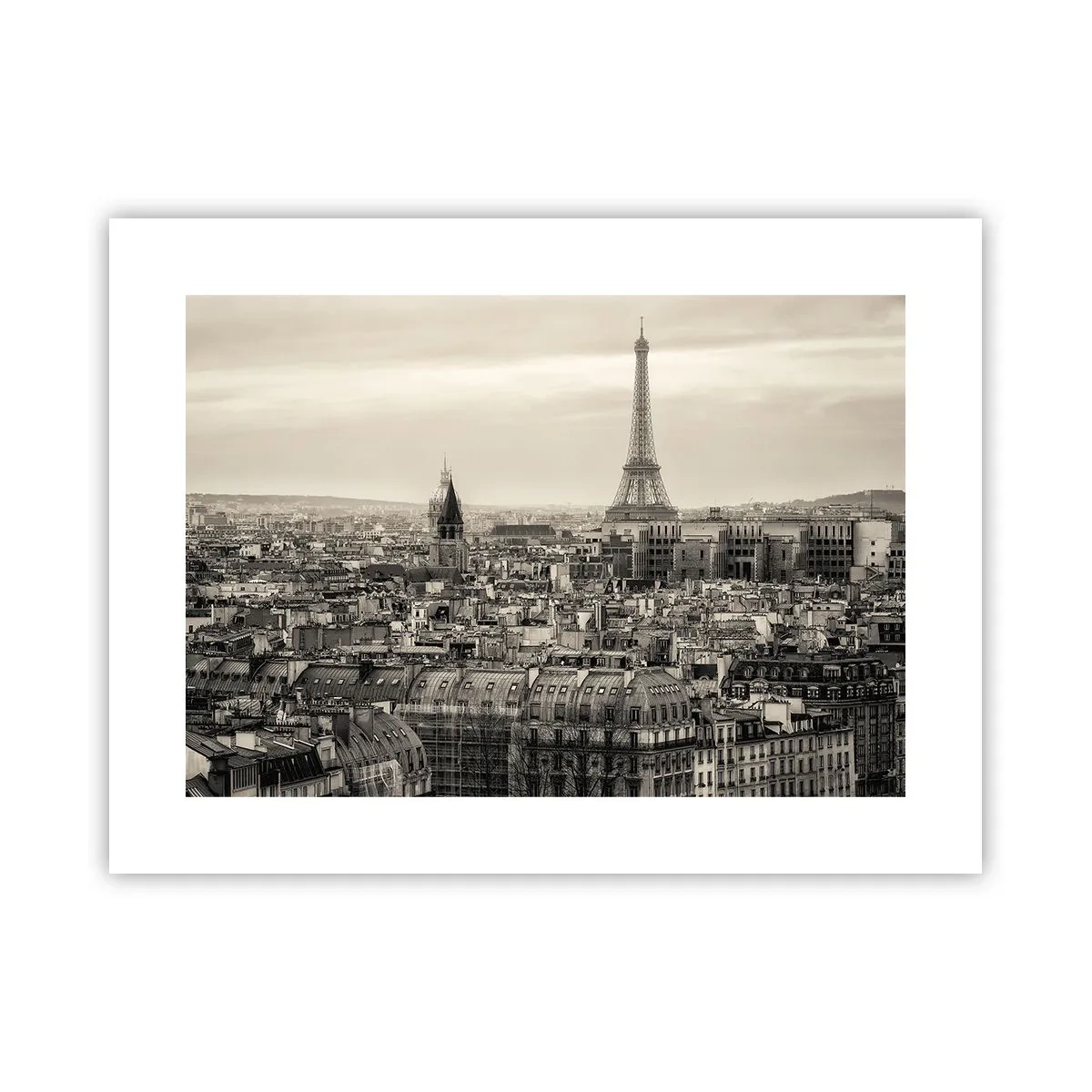 Poster - Over de daken van Parijs - 40x30 cm