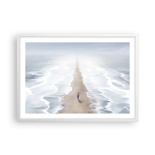 Poster in een witte lijst - Een gouden toekomst - 70x50 cm