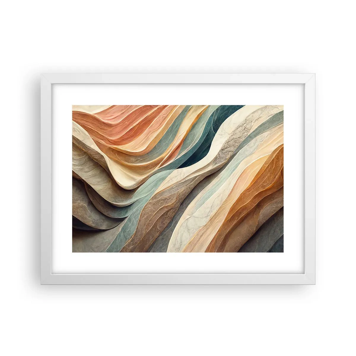 Poster in een witte lijst - Het moment vóór de verandering - 40x30 cm