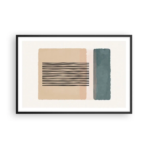 Poster in een zwarte lijst - Alles is oke - 91x61 cm