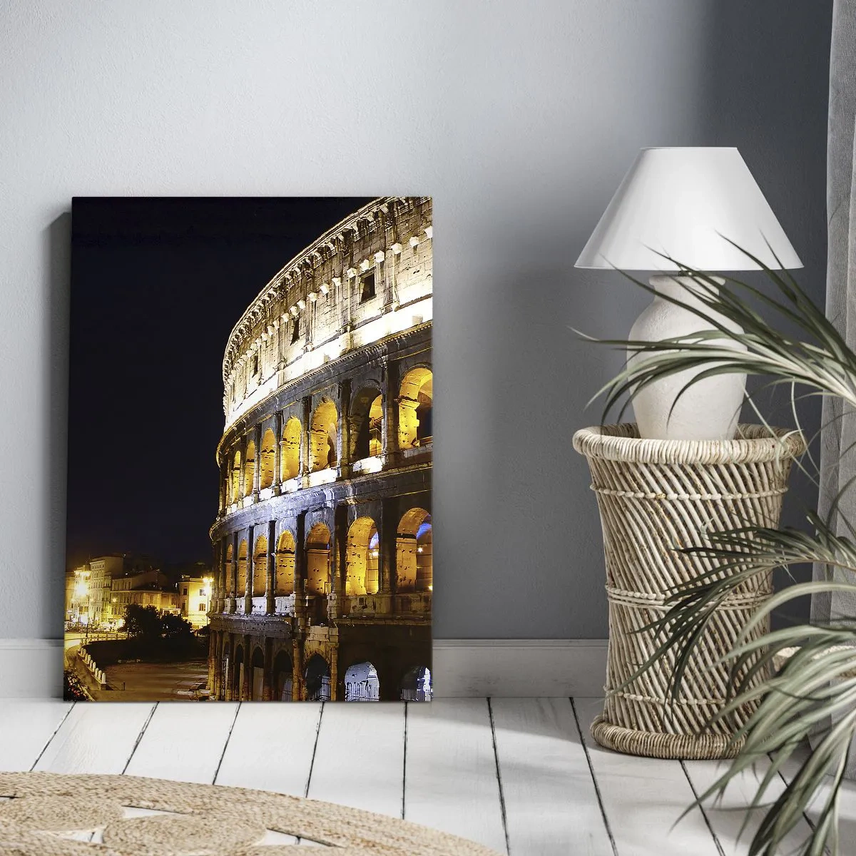 Schilderen op canvas - Het is tijd om de Olympische Spelen te starten - 65x120 cm