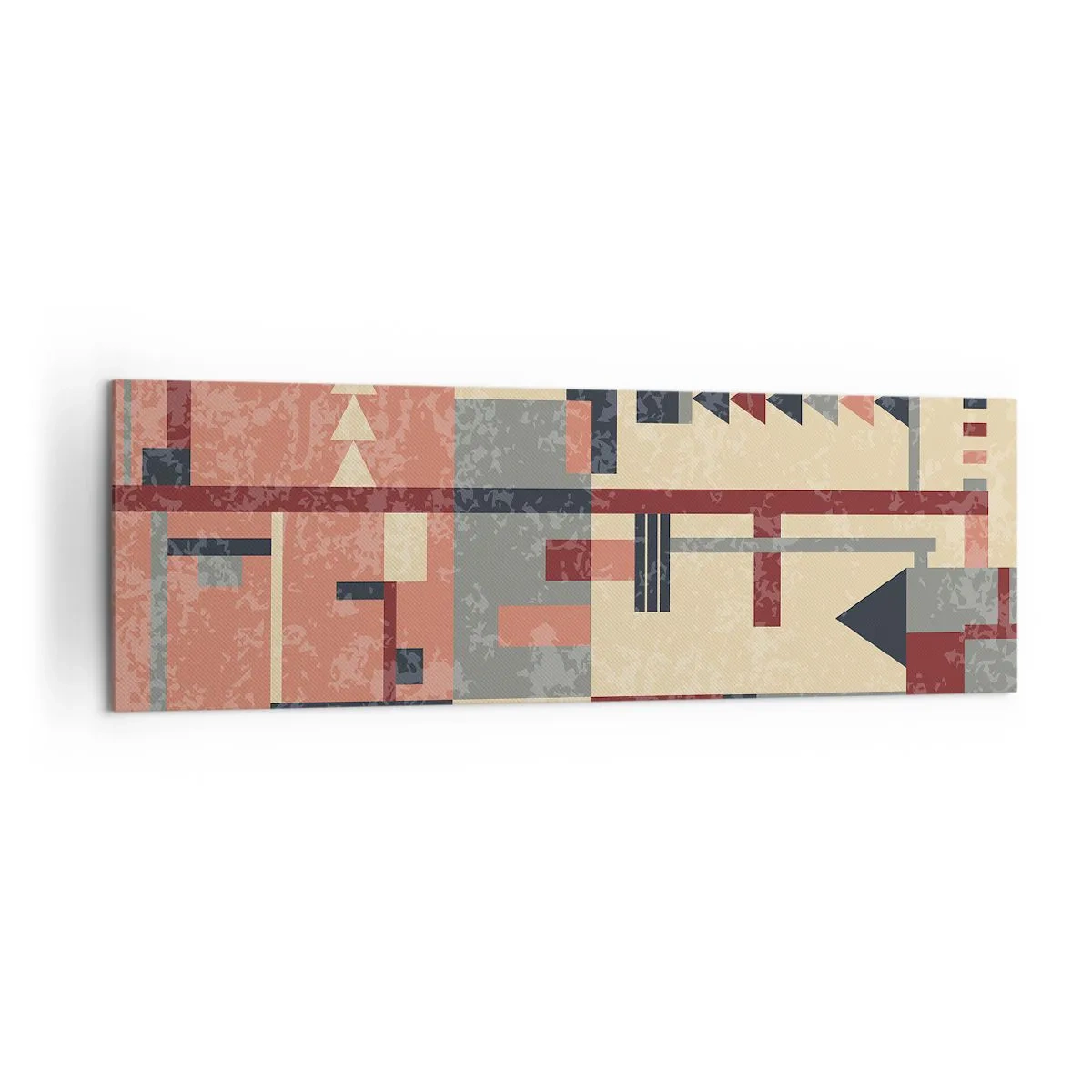 Schilderen op canvas - Een combinatie van verticalen en horizontalen - 160x50 cm