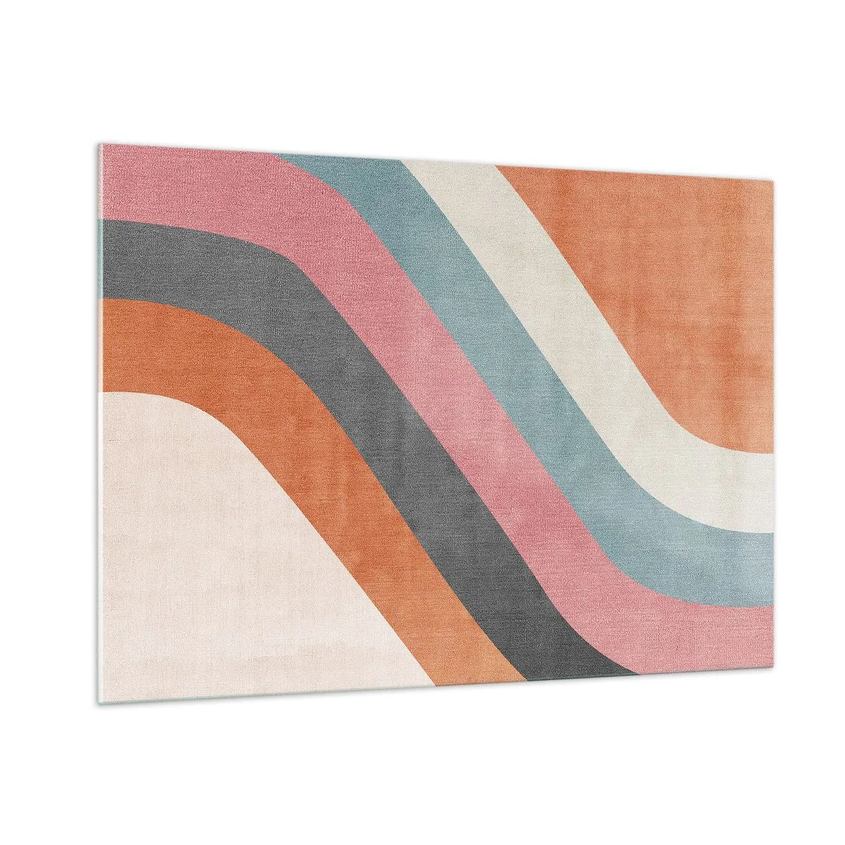 Schilderen op glas - Diagonale compositie – beweging - 100x70 cm