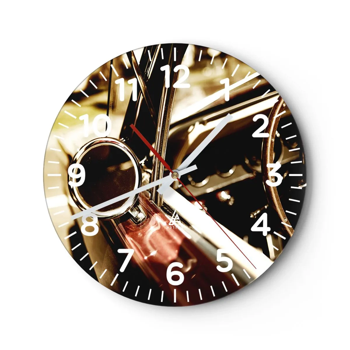 Wandklok - Klok - Een auto met een ziel - 40x40 cm