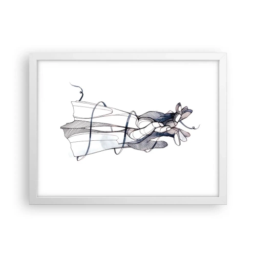 Poster in een witte lijst - Touch-studie - 40x30 cm