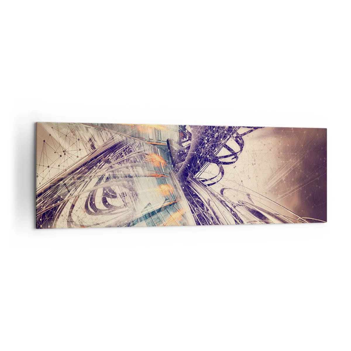 Schilderen op canvas - In grote haast - 160x50 cm