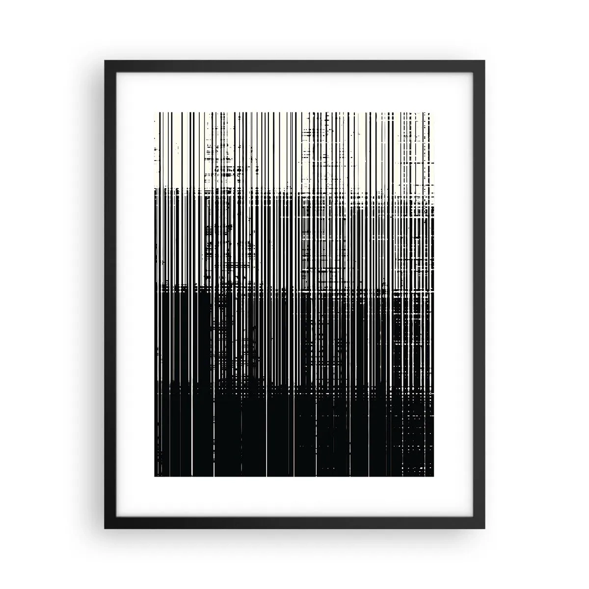 Poster in een zwarte lijst - Golven en vibraties - 40x50 cm