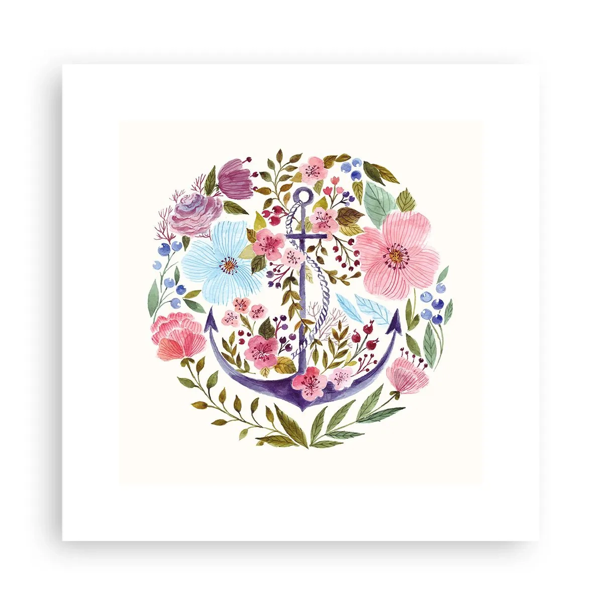 Poster - Goede droom van zeeman - 30x30 cm