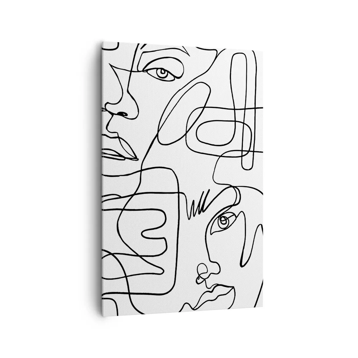 Schilderen op canvas - In verwarde emoties - 80x120 cm