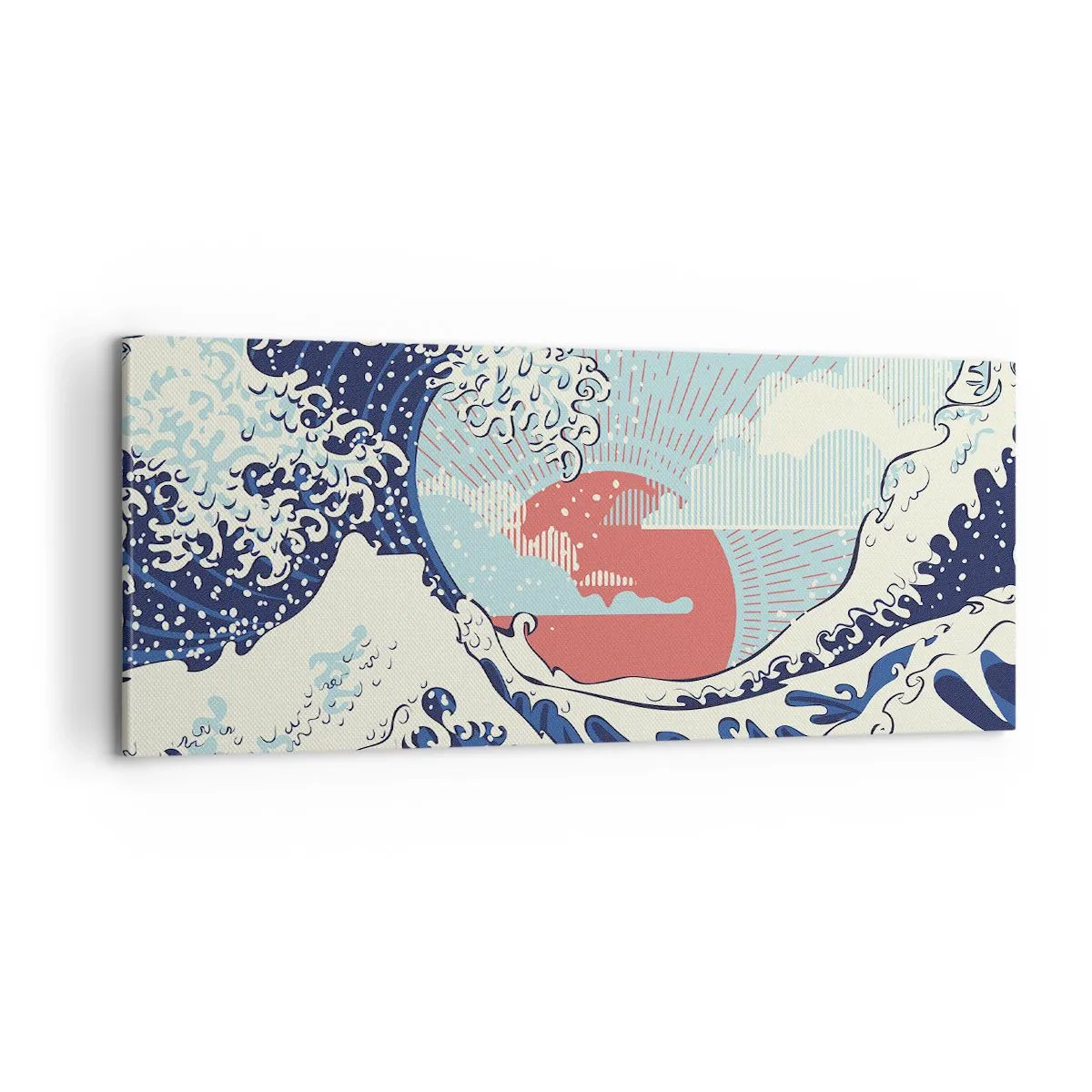 Schilderen op canvas - Van Japanse inspiratie - 100x40 cm