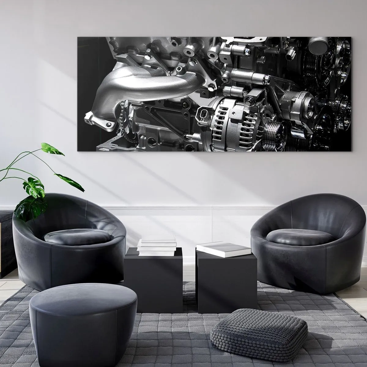 Schilderen op glas - Staal, mooi, sterk - 100x40 cm