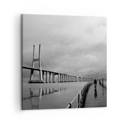 Schilderen op canvas - Gun iedereen wat hij verdient. - 50x50 cm
