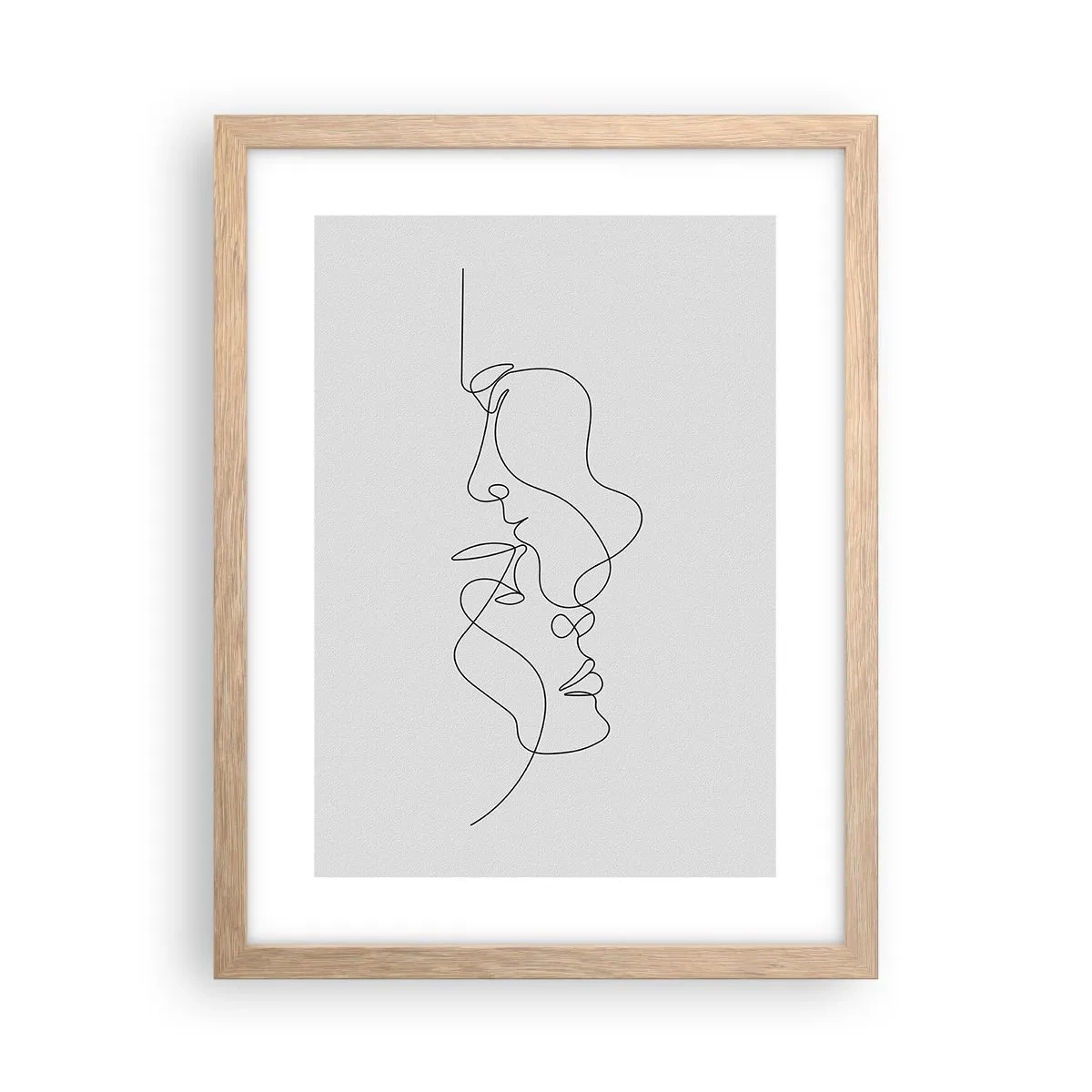 Een poster in een licht eiken lijst - De hitte van bittere verlangens - 30x40 cm