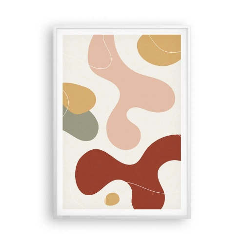 Poster in een witte lijst - Kronkels of krullen? - 70x100 cm