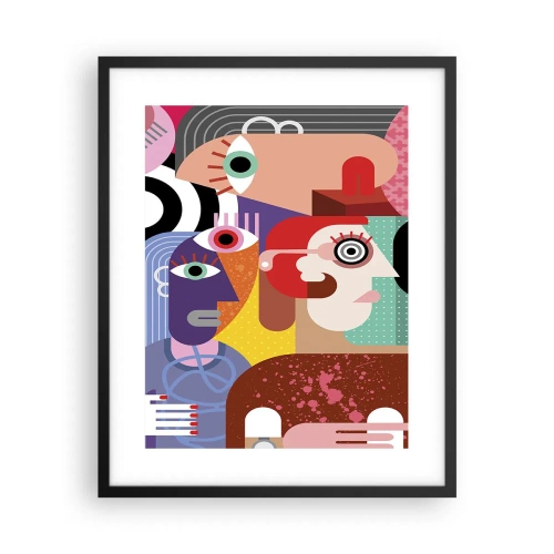 Poster in een zwarte lijst - Wij zijn van de heer Picasso - 40x50 cm