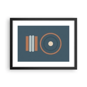 Poster in een zwarte lijst - De essentie van dingen - 40x30 cm