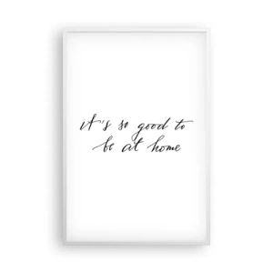 Poster in een witte lijst - De hele waarheid - 61x91 cm