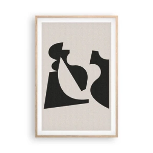 Een poster in een licht eiken lijst - Voor zelfassemblage - 61x91 cm